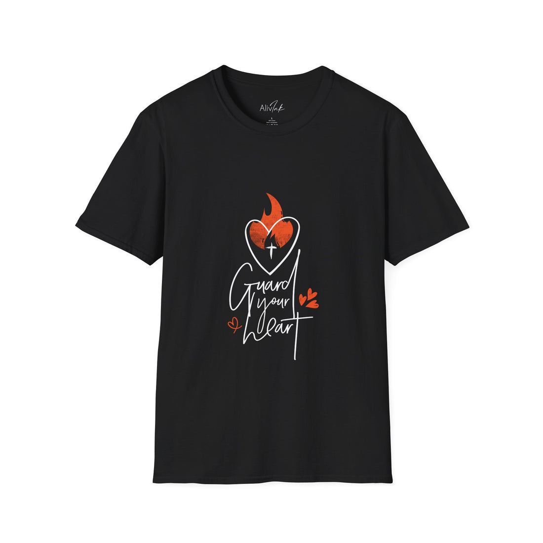 Guard Your Heart | Inspired By Proverbs 4 : 23 | Christian T-shirt For Men