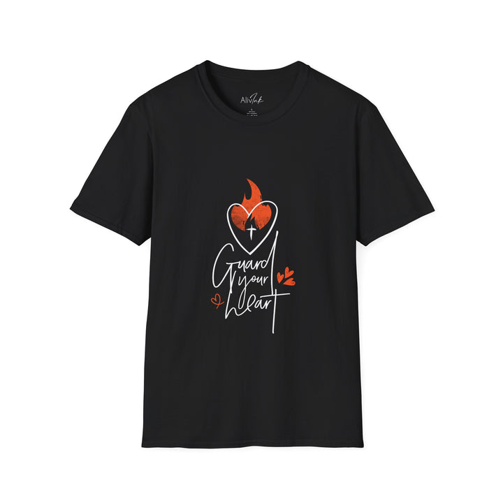 Guard Your Heart | Inspired By Proverbs 4 : 23 | Christian T-shirt For Men