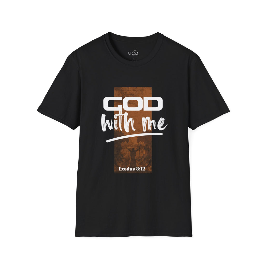 God With Me | Inspired By Exodus 3:12 | Christian T-shirt For Men - Faith-Inspired Design, Comfortable and Stylish for Everyday Wear