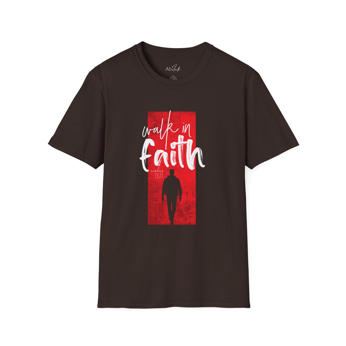 Walk In faith | Inspired By Exodus 13:21 | Christian T-shirt For Men