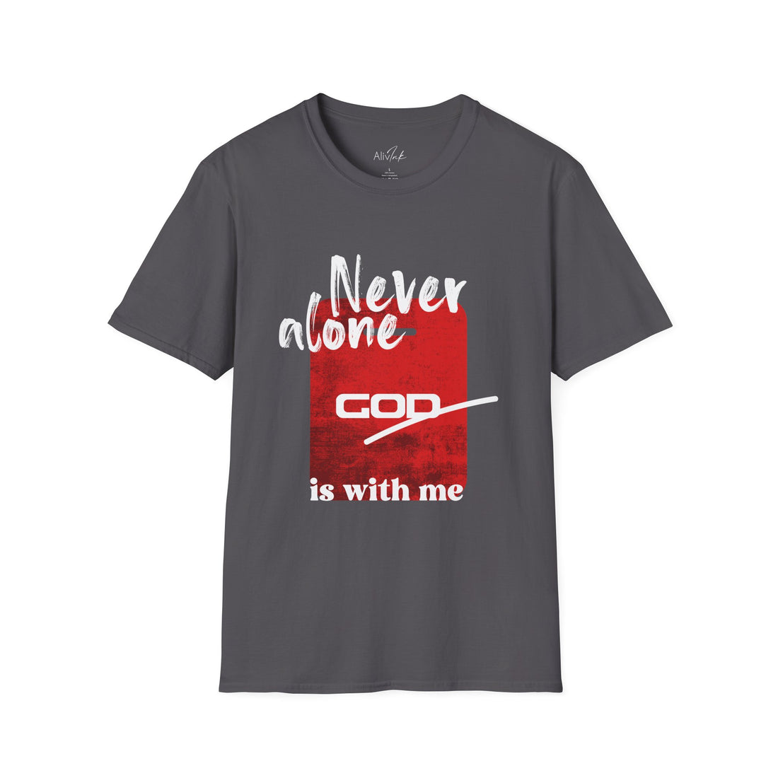 'God is with me' Statement Tee for Everyday Inspiration | Inspired By Genesis 28:15 | Christian T-shirt For Men