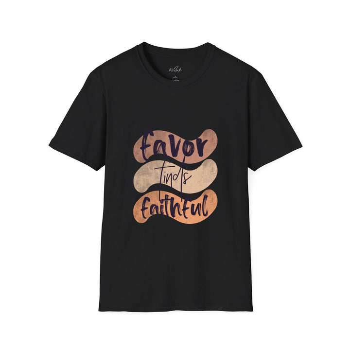 Favor Finds Faithful | Inspired By Genesis 6:8 | Christian T-shirt For Men