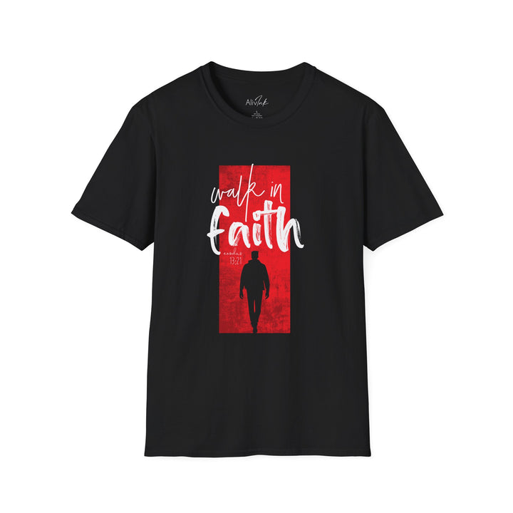 Walk In faith | Inspired By Exodus 13:21 | Christian T-shirt For Men