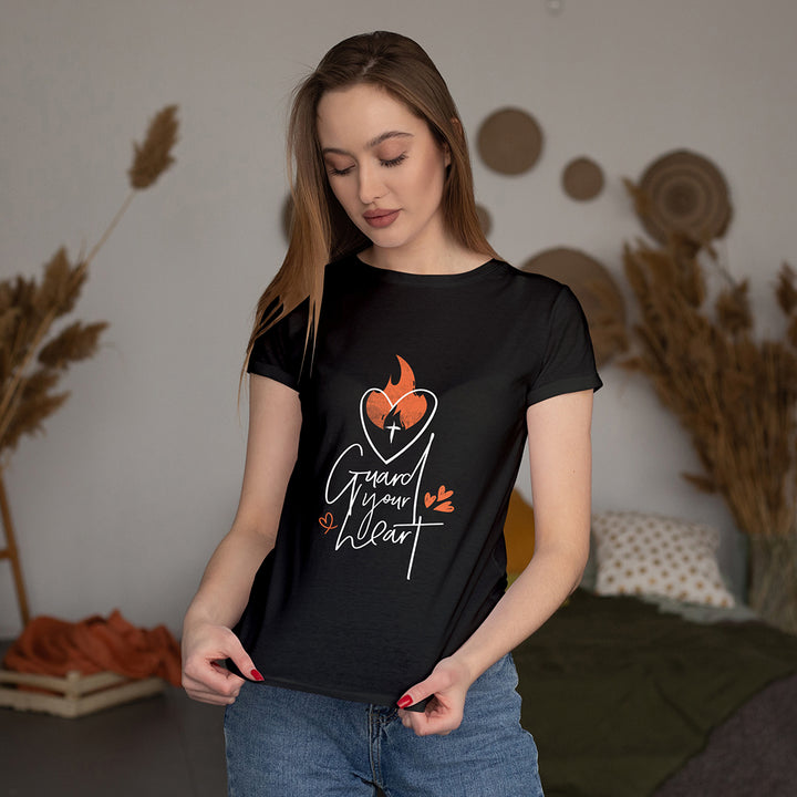 "Guard Your Heart" | Inspired By Proverbs 4 : 23 | Christian T-shirt For Women