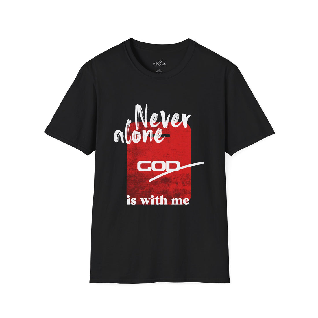 'God is with me' Statement Tee for Everyday Inspiration | Inspired By Genesis 28:15 | Christian T-shirt For Men