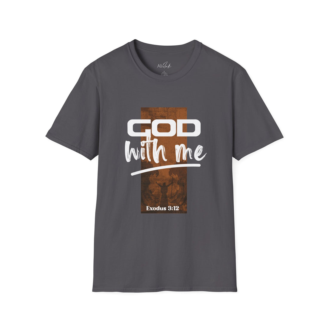 God With Me | Inspired By Exodus 3:12 | Christian T-shirt For Men - Faith-Inspired Design, Comfortable and Stylish for Everyday Wear