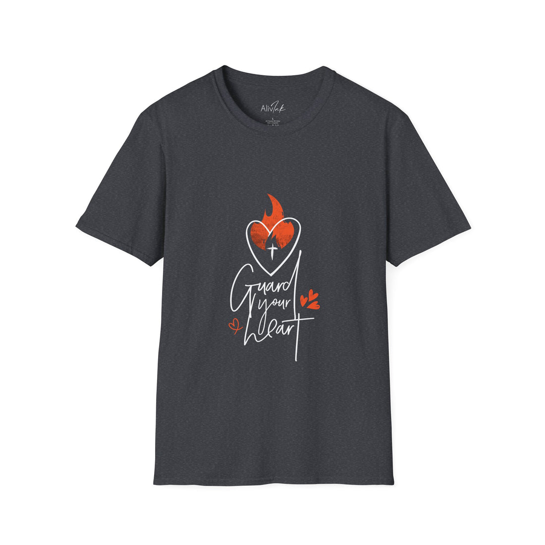 Guard Your Heart | Inspired By Proverbs 4 : 23 | Christian T-shirt For Men